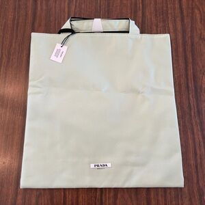 Prada Light Green Tote Bag